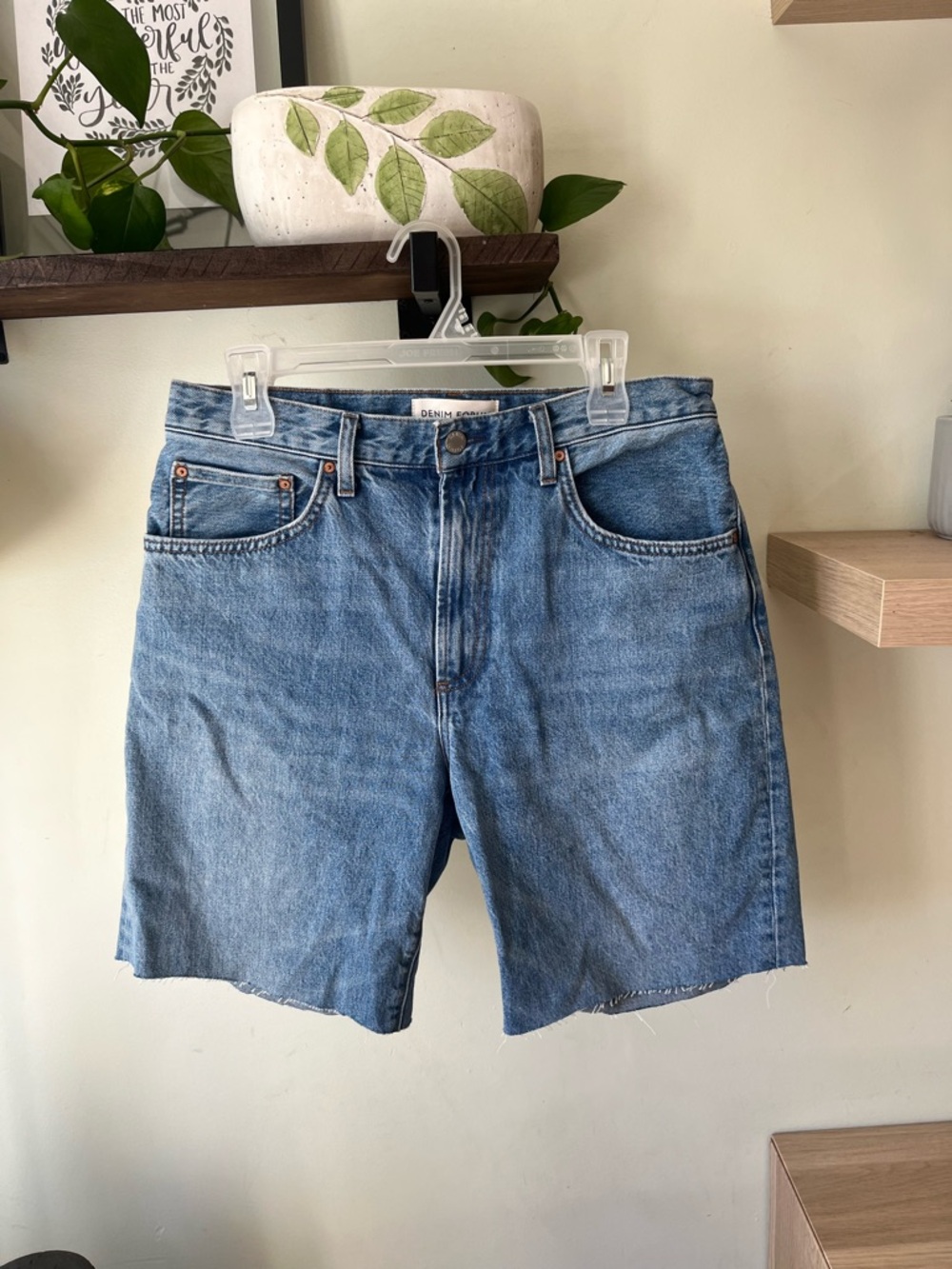 Denim Forum the 90s Marlo Baggy Cutoff Shorts